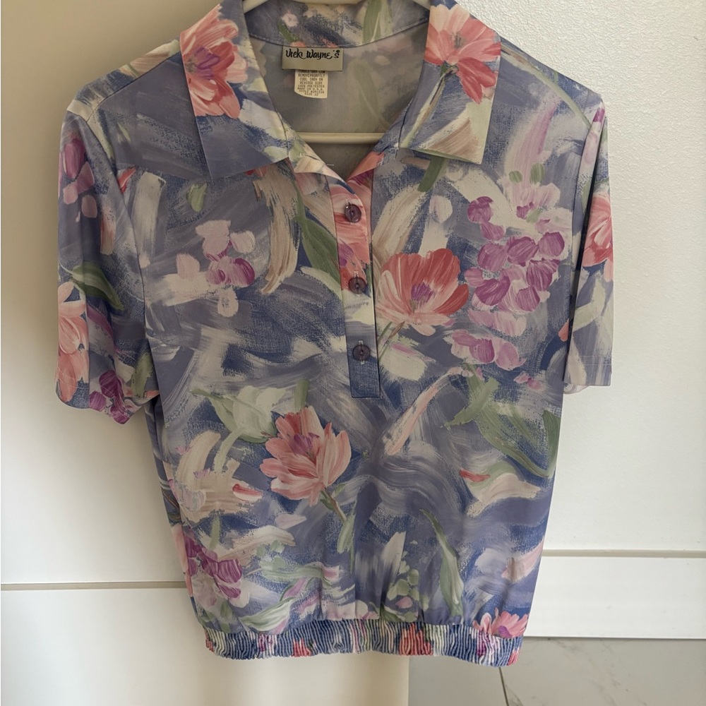 80’s Women’s Floral Shirt